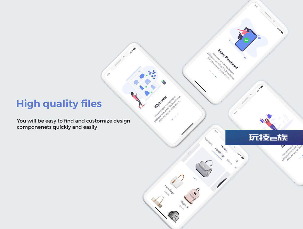 玩技下午茶:在線商店App移動應用UI套件